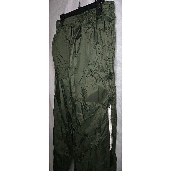 Vintage 90s Nike Pants Men’s XL Green Windbreaker Track Nylon Baggy Loose - Picture 5 of 7